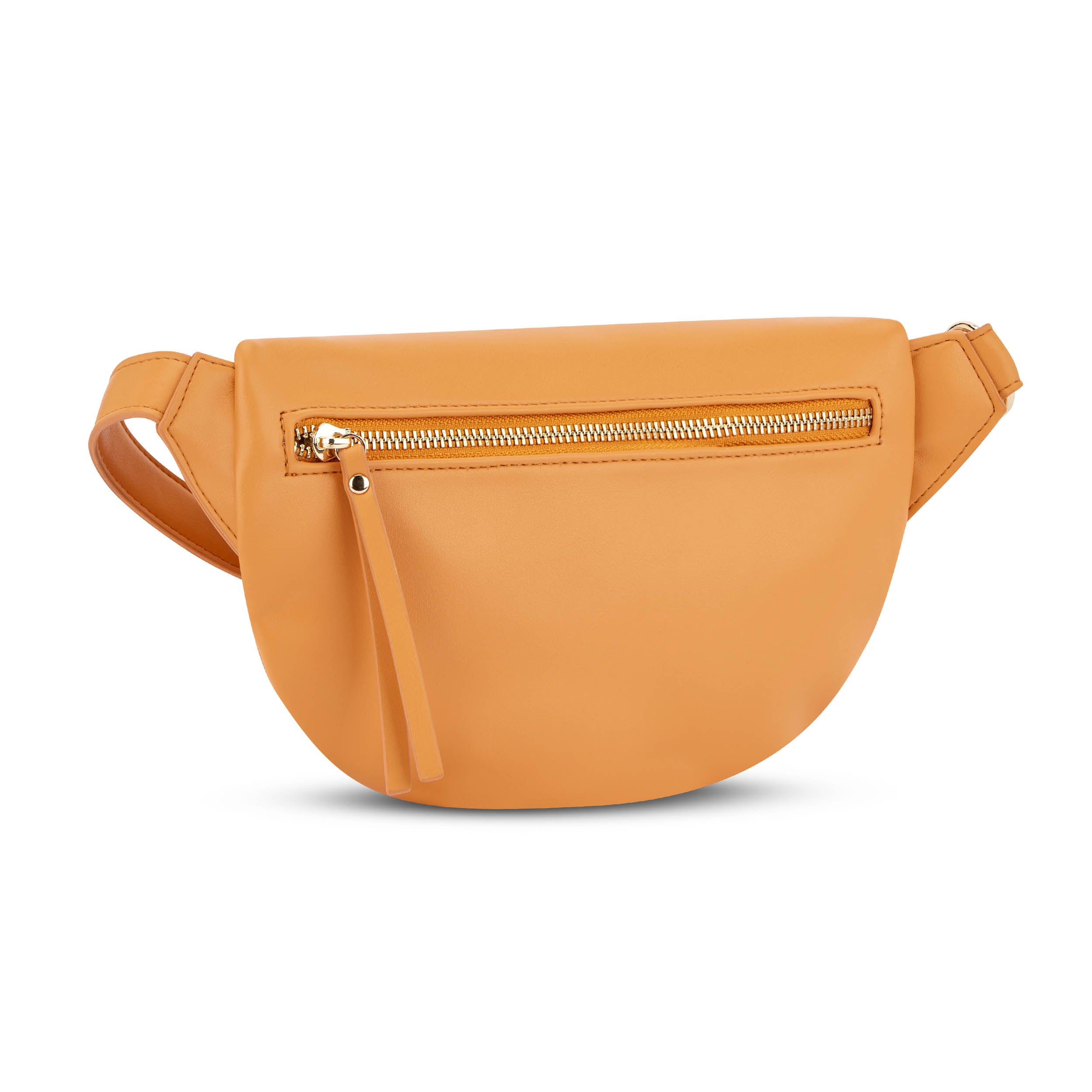 Kleine orangefarbene Bauchtasche Alice Small mit Reißverschluss und verstellbarem Gurt