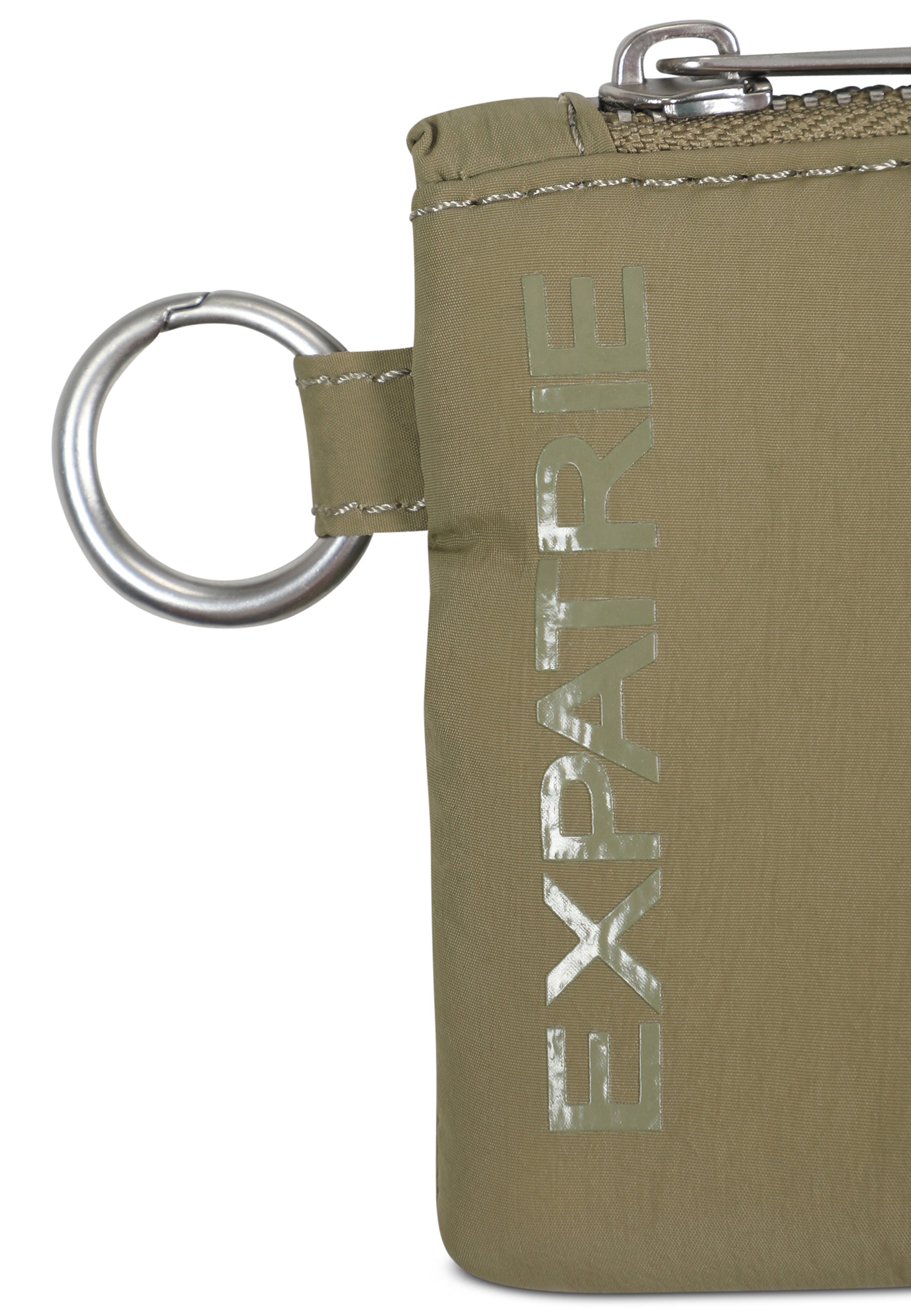 Olives Mini-Portemonnaie 'CHERRY' mit silbernem Karabiner und Reißverschluss