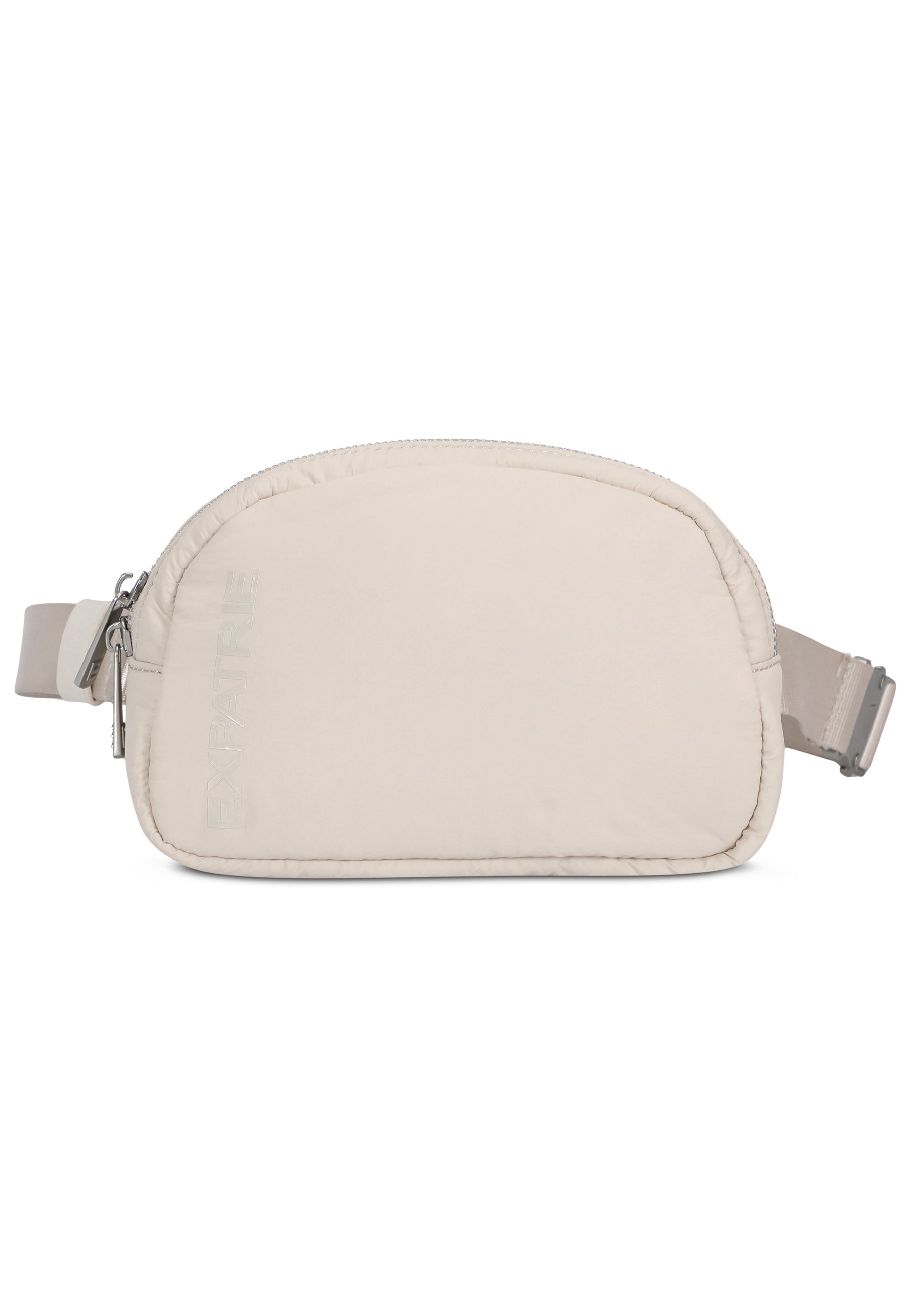 Beige MILLY Bauchtasche aus pufferartigem Material mit Reißverschluss