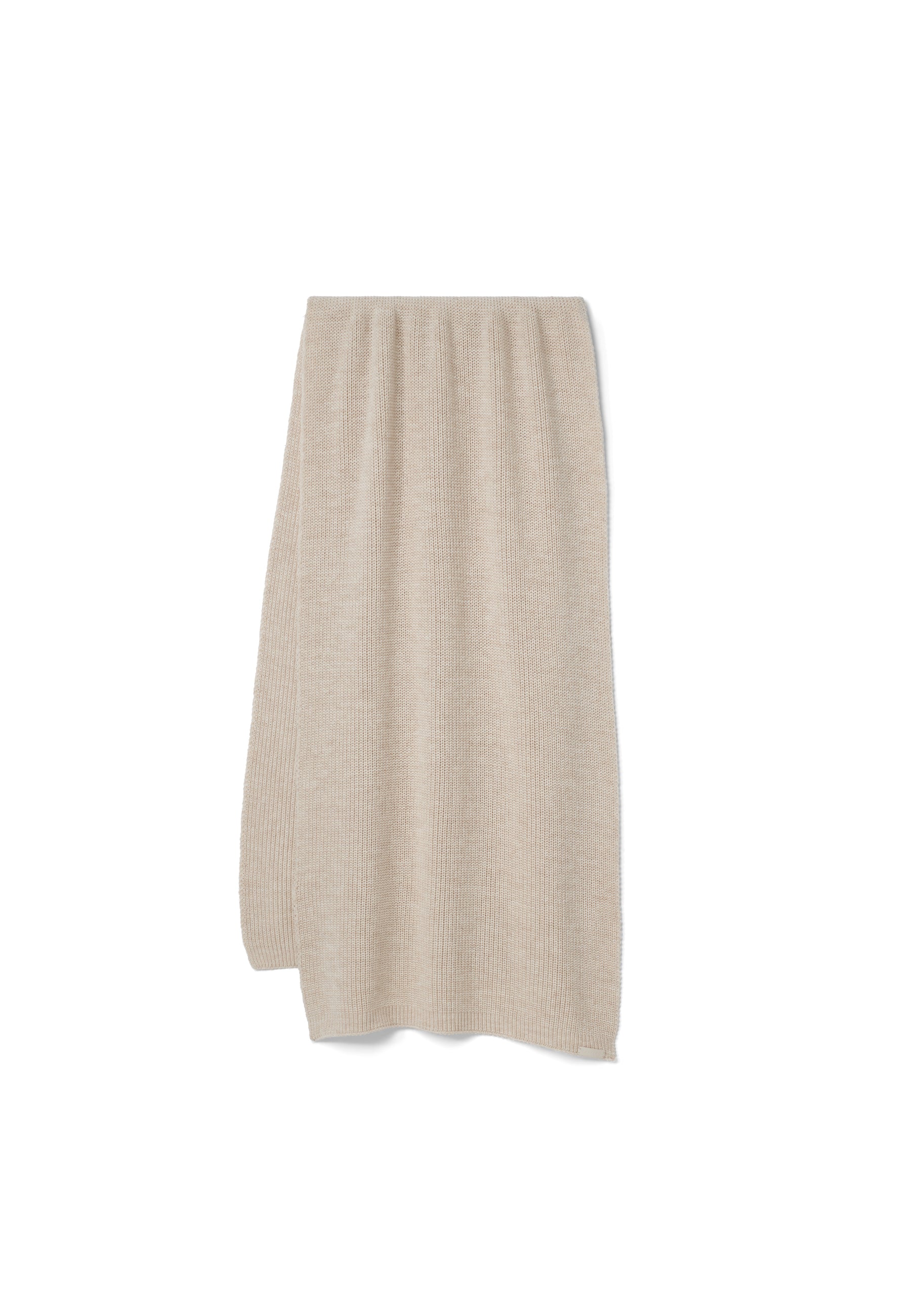 Beiger Strickschal für Damen der Marke NIA, weich und lang