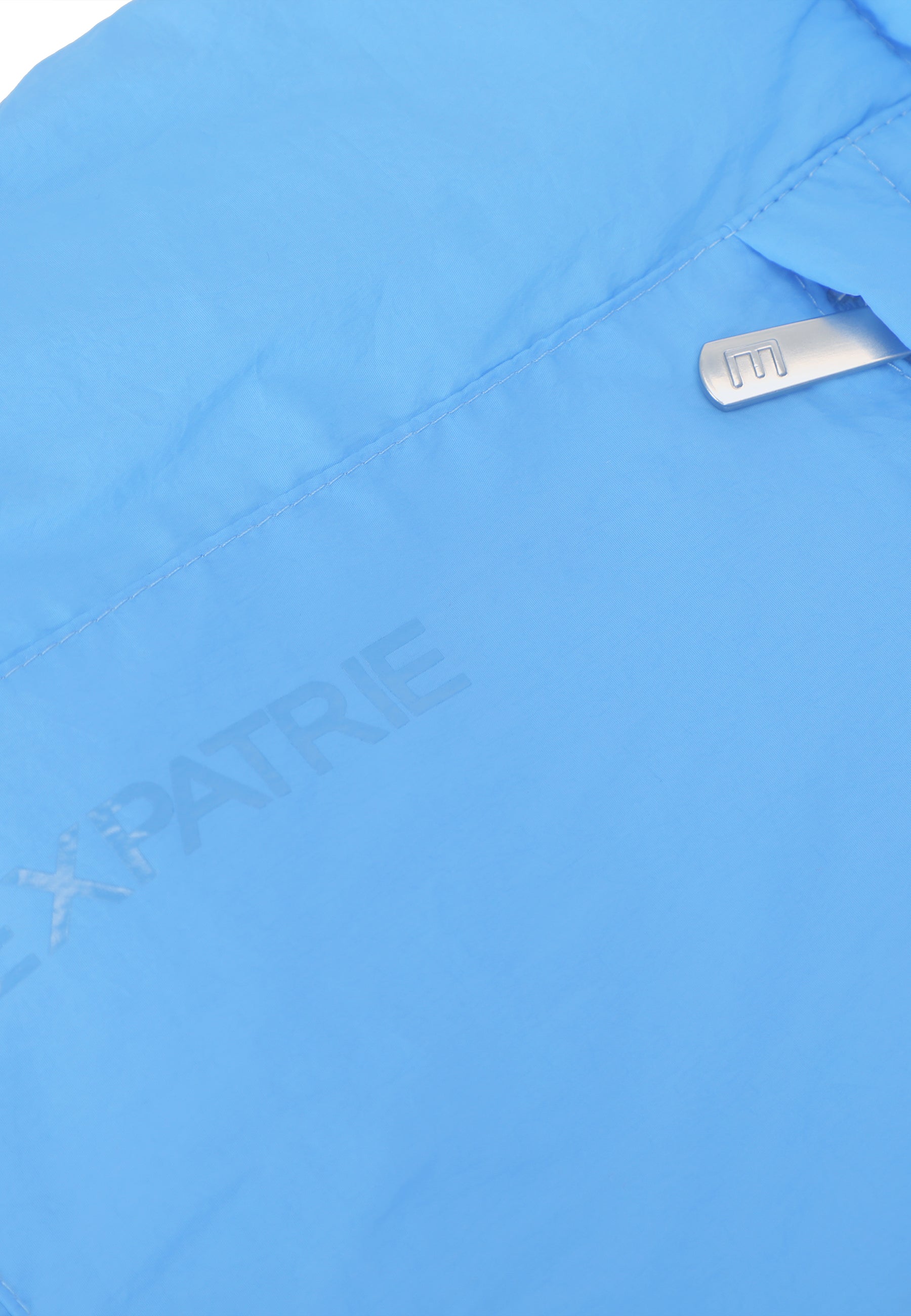 Blauer gepufferter Schal 'SALLY' von Expatrié mit Metallschlaufe und geprägtem Logo