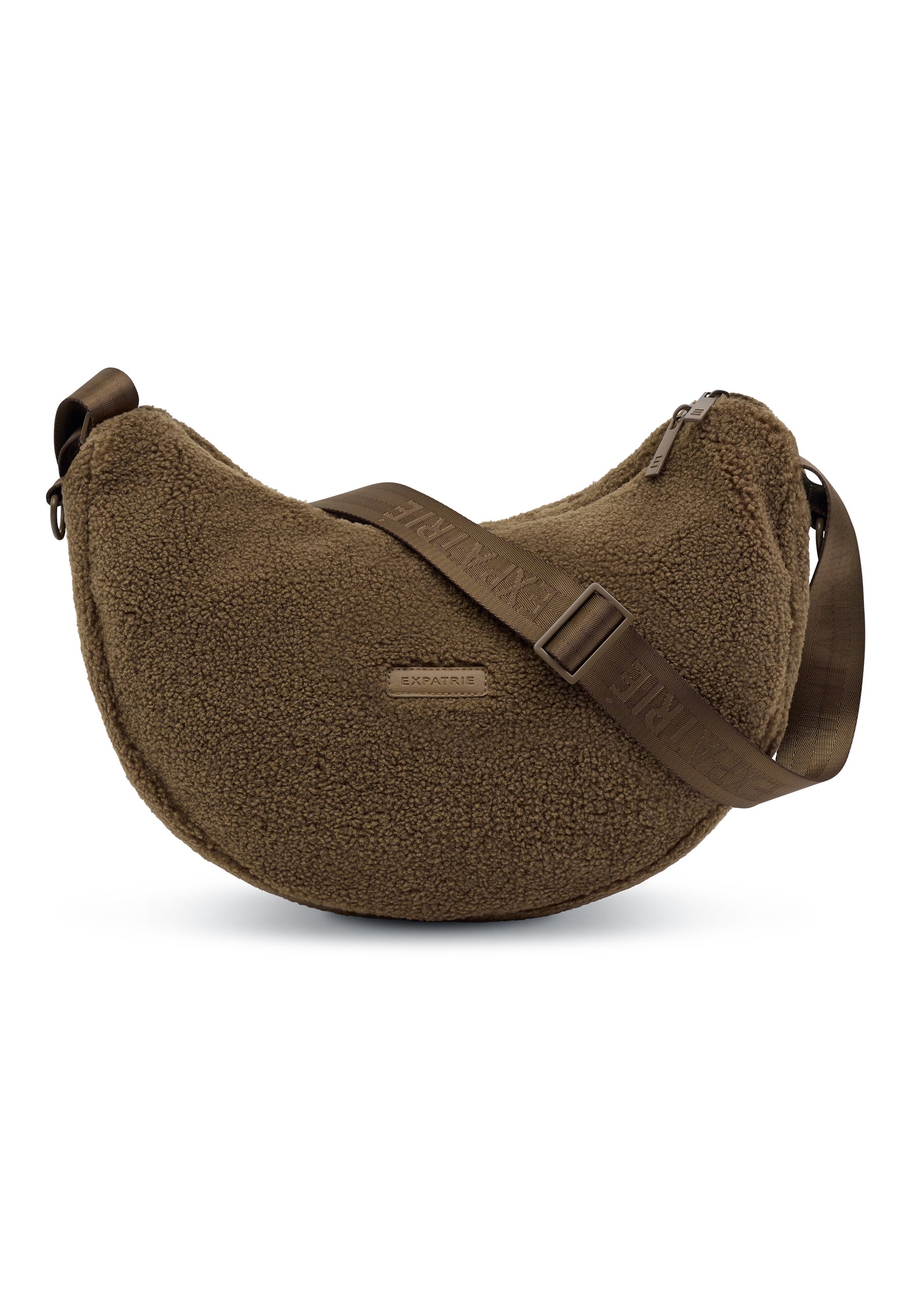 LENI - TEDDY HALF MOON BAG