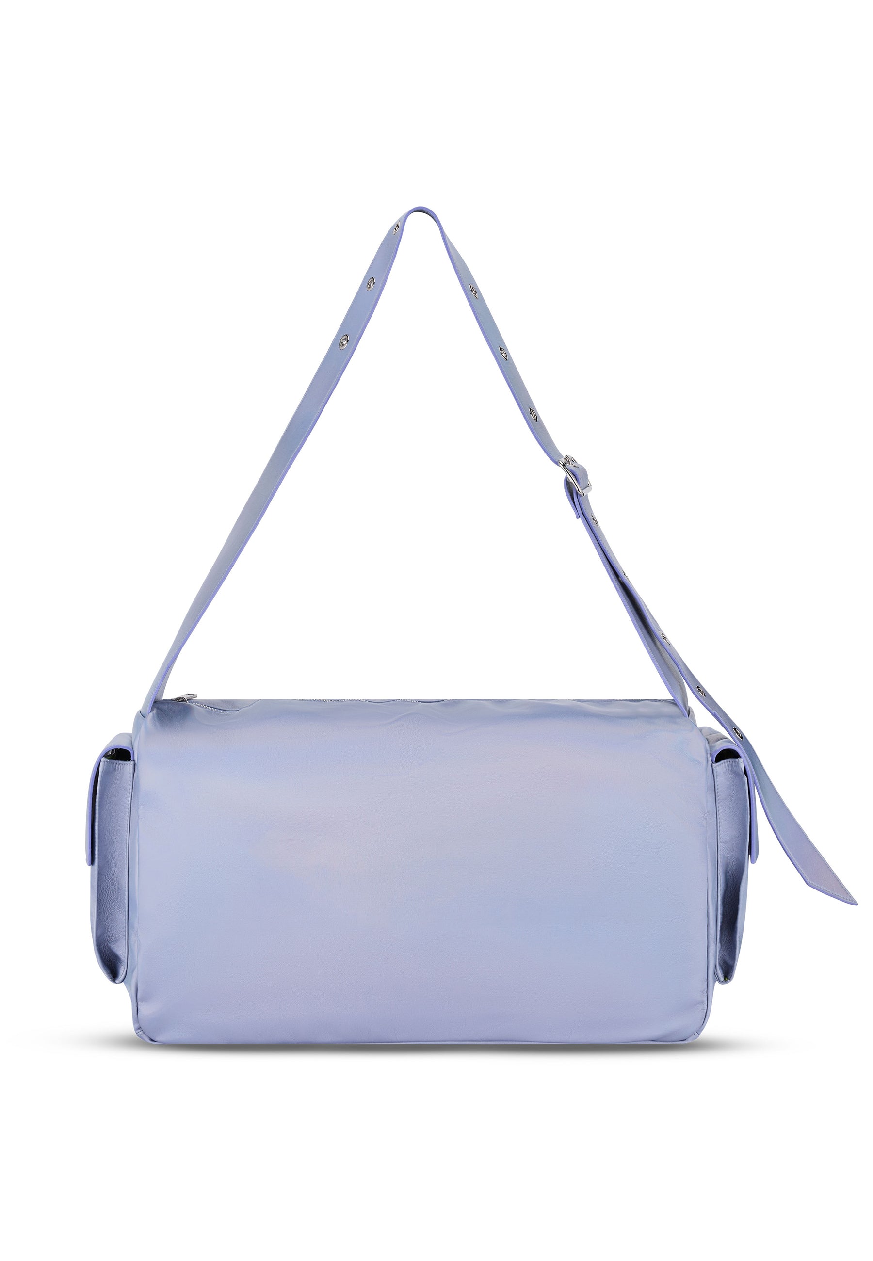 NOVA Weekender Reisetasche in metallic-lila mit verstellbarem Schultergurt