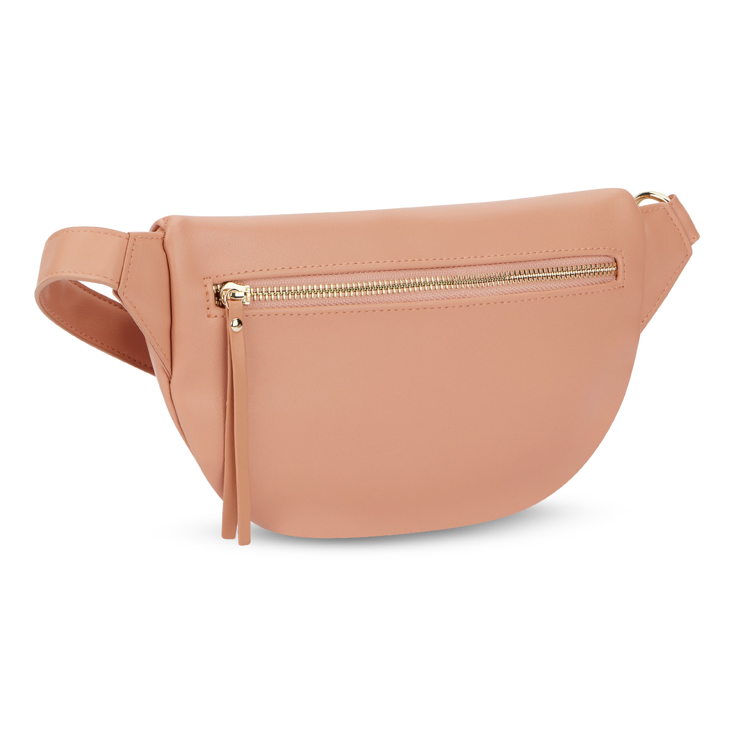 Bauchtasche Alice Small in rosa Nude mit Reißverschlusstasche vorne und verstellbarem Gürtel