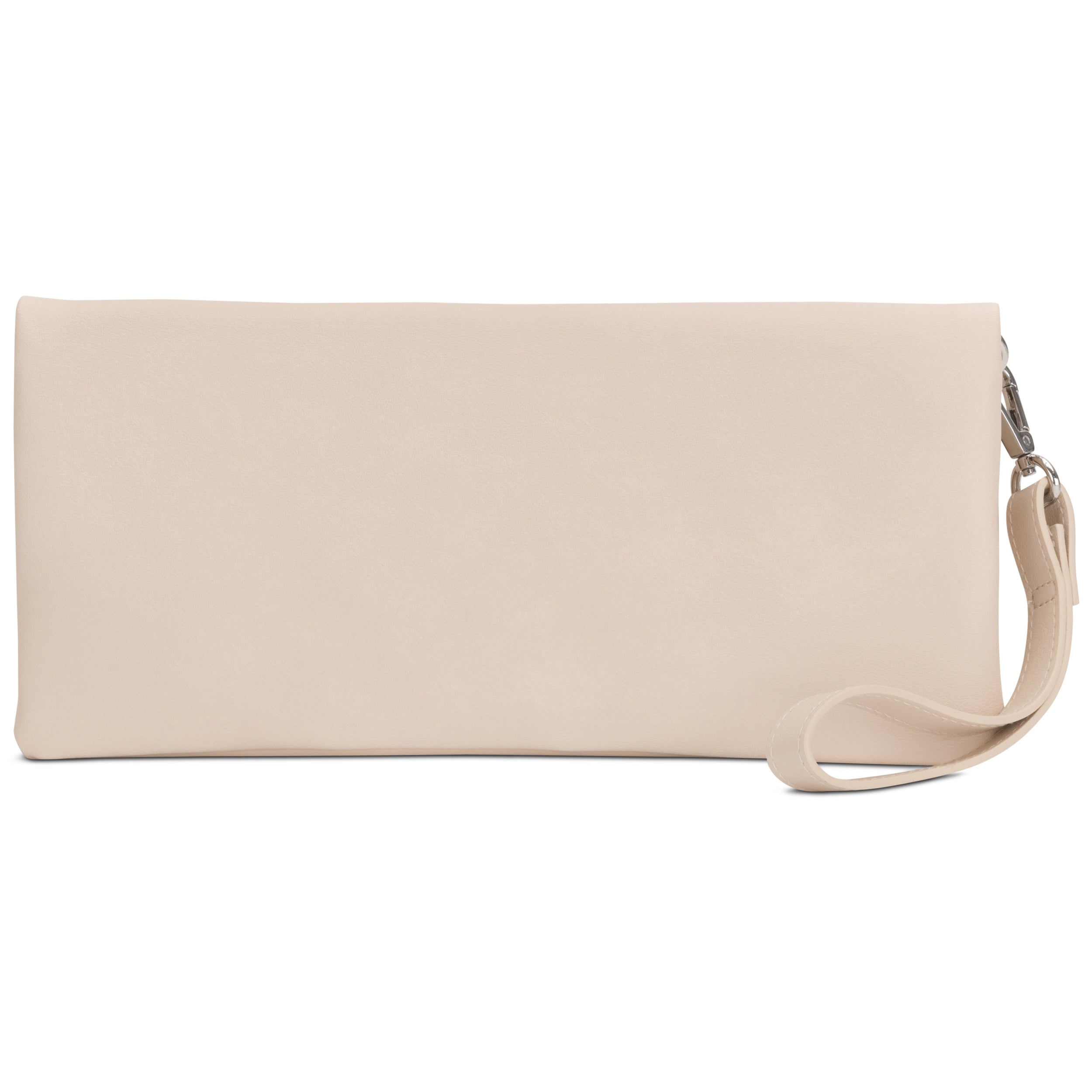 Beige Clutch Tasche 'Marie' mit Armbandriemen