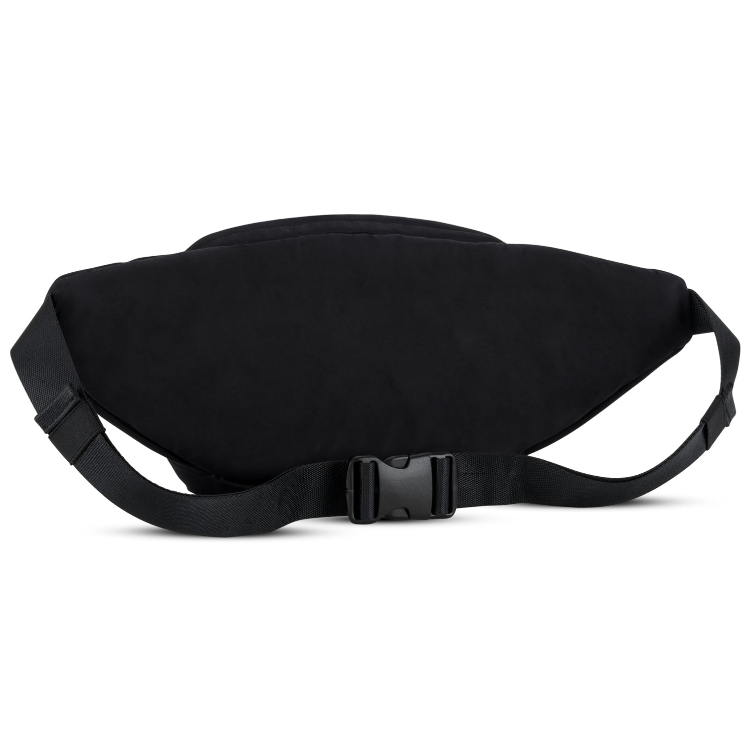 Schwarze große Bauchtasche Justine mit verstellbarem Gurt und Schnalle