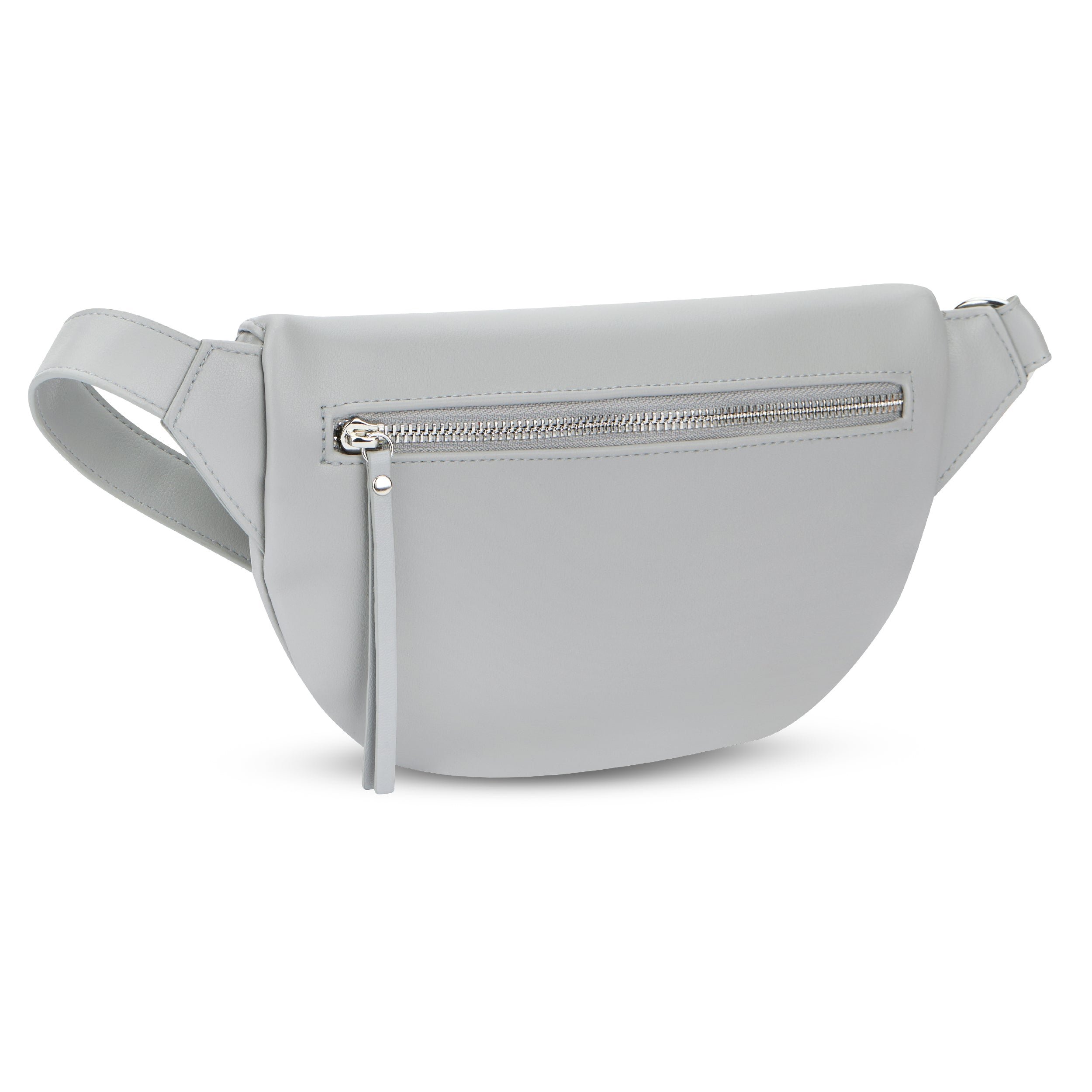 Graue Bauchtasche Alice Small mit Reißverschlusstasche und verstellbarem Gurt