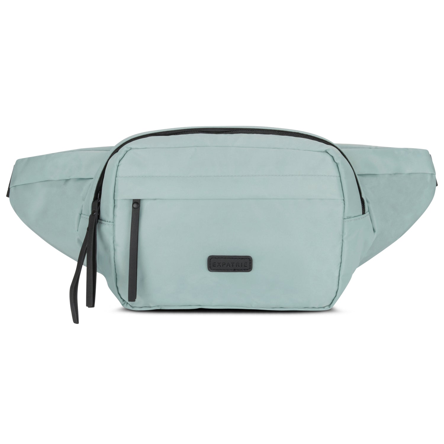 Expatrié Bauchtasche Justine aus Nylon in Mint mit Fronttasche und Reißverschlüssen
