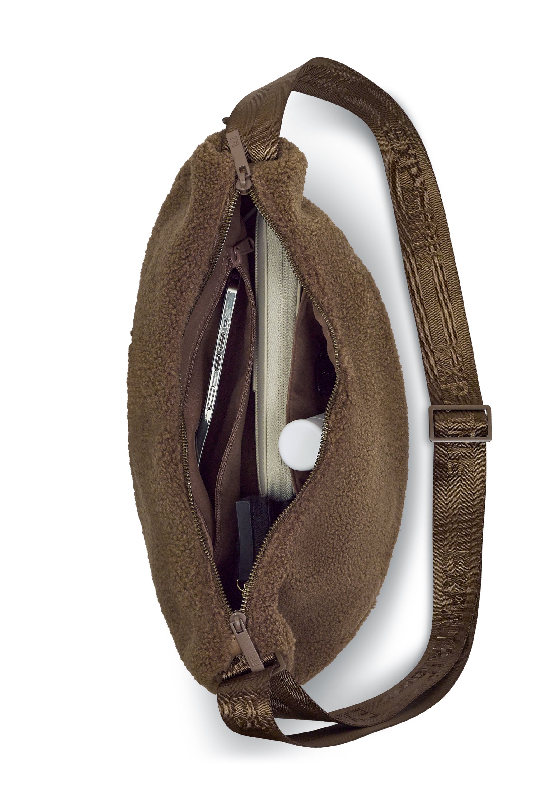 LENI - TEDDY HALF MOON BAG